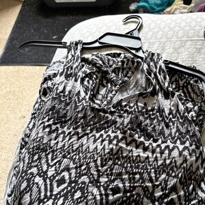 Como Vintage Black and White Mini Dress